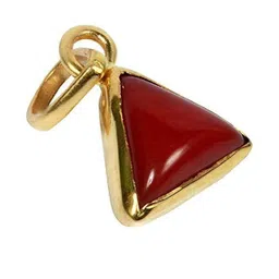 VANISHREE WORLD Gold-Plated Triangular Pendants-1