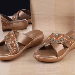 WALKWAY by Metro Women Embellished Open Toe Flats-1