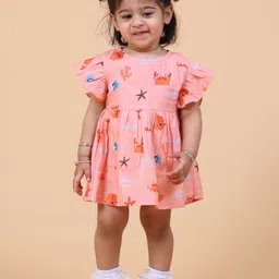 MAMA AND PEACHES Floral Print Empire Dress-12