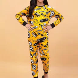Ninos Dreams Girls Printed Pure Cotton Night suit-image-68