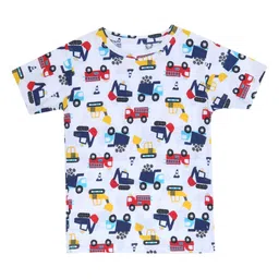 CHILINS Kids-Unisex Conversational Printed Regular Fit Cotton T-shirt-28