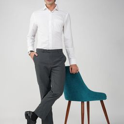 FASHION FORMAL Men Classic Fit Spread Collar Micro Ditsy Printed Cotton Formal Shirt-picture-42