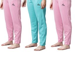 Pack of 3 Women Cotton Regular Fit Pyjama with Side Pockets-image-90