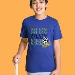 NUSYL Boys Graphic Printed Round Neck Cotton T-shirt-image-51