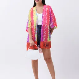 ANVI Be Yourself Women Printed Shrug-47