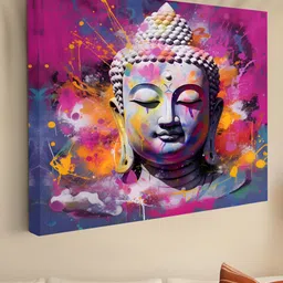 SAF Pink & Blue 1 Piece Canvas Other Wall Paintings-image-72