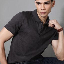 The Roadster Lifestyle Co Abstract Printed Pure Cotton Polo T-Shirt-image-27