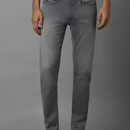 Allen Solly Men Skinny Fit Mid-Rise Heavy Fade Mid Wash Jeans-picture-6