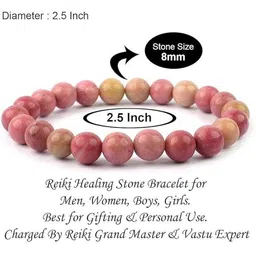 VIBESLE Unisex Artificial Beaded Ceramic Bracelet image 2
