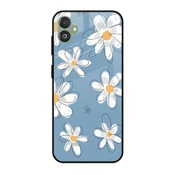 QRIOH Floral Printed Sleek & Lightweight Silicone Samsung Galaxy F14 5G Glass Back Case-picture-14