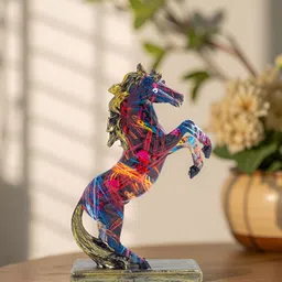 Golden Peacock Blue Fengshui Figurine Showpiece-78