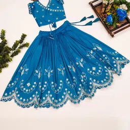 RJ ONLINE Embroidered Silk Lehenga Choli-picture-51