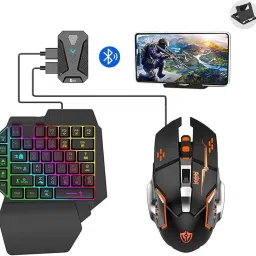 BCG Bluetooth Gaming Keyboard Mouse Convertor For Smartphone 4 in 1 Mobile Game Bluetooth Handheld Gaming Keyboard-22