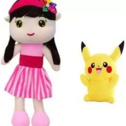 NewBeautiful Sofia Doll and Pikachu combo Soft Toy for kids - 40 cm-32