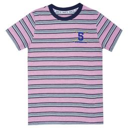 YALZZ Boys Striped Round Neck Pure Cotton T-shirt-image-27