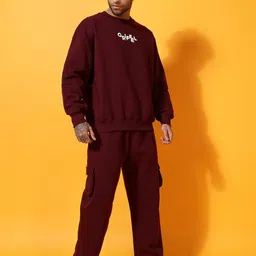 GRIFFEL Men Graphic Printed Pullover Sweatshirt image 2