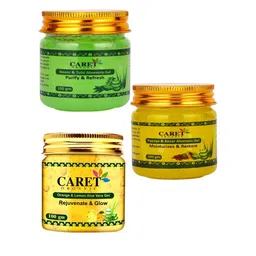 CARET ORGANIC Set of 3 Aloevera Gel, Papaya Kesar Aloevera Gel & Orange Lemon Aloevera Gel-4