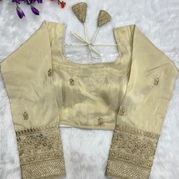 RAGHUVEER CREATION Zari Embroidered Blouse-image-20