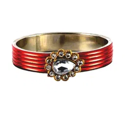 Vidhya Kangan Red Brass Bangles-image-57