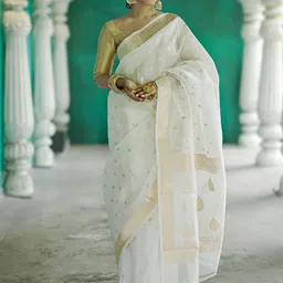 BerMondsey Woven Design Zari Banarasi Saree-picture-22