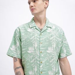 WROGN Pure Cotton Tropical Printed Casual Shirt-picture-36