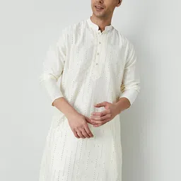 Melange by Lifestyle Men Thread Work Kurta-picture-26