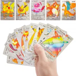 Playing cards 10 pcs silver pokemo cards-23