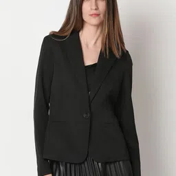 Vero Moda Notched Lapel Collar Single Breasted Formal Blazer-42