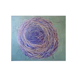 Inephos Black & Purple Empty Nest Canvas Wall Art-picture-12