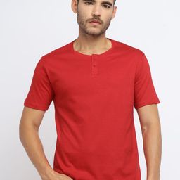 appulse Henley Neck Short Sleeves Cotton Relaxed Fit T-shirt-image-54