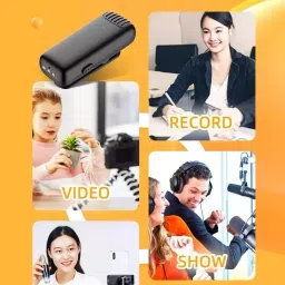 RZON Wireless Microphone for ios and type c Mobile Camera Microphone image 3