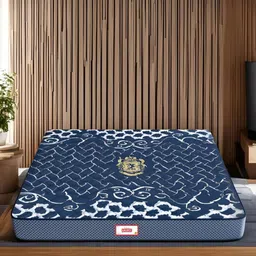 COIRFIT Blue & White Quilted Cotton Orthopedic Queen Size Mattress-image-38