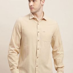 Turtle Men Relaxed Slim Fit Opaque Casual Shirt-picture-3