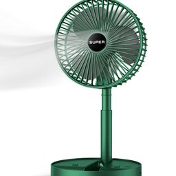 WEMBLEY Green Rechargeable Portable Table Fan-13
