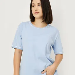 max Drop-Shoulder Sleeves Pure Cotton T-Shirt-11