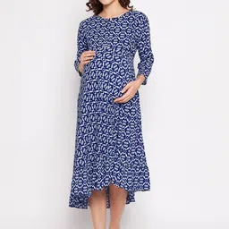Hypernation Printed Midi Nightdress-image-15