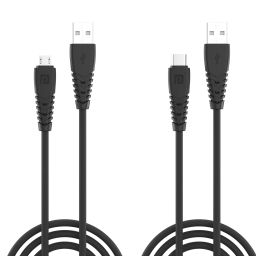 Portronics Combo of 2 Konnect Core Type C And Micro USB cable. Black-19