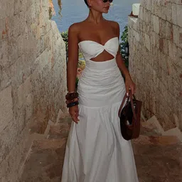 bebe Off-Shoulder Fit & Flare Maxi Dress-image-57