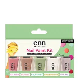ENN Set of 5 Color N Care Nail Paint Kit 20 ml each - Nudes & Pastels-29