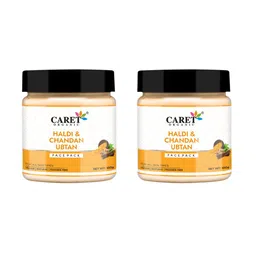 CARET ORGANIC Set Of 2 Haldi & Chandan Ubtan Face Pack - 100 g Each-8