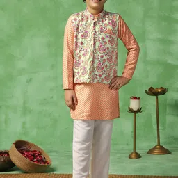 BAESD Boys Leheriya Printed Regular Kurta with Trousers-45