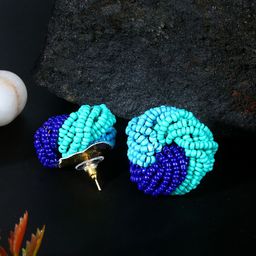 KPOP Gold-Plated Contemporary Beadded Drop Earrings-image-42
