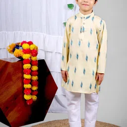 VALUE CREATION Boys Geometric Embroidered Kurta with Pyjama-95