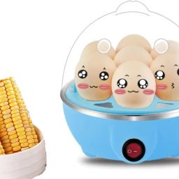 Electric Pro+ Omelette maker, 7 Eggs Capacity, 350 Watts, One-Touch Control Electric Egg Boiler, Poacher, Cooker for Steaming, Cooking, Boiling & Frying Egg Cooker-image-55