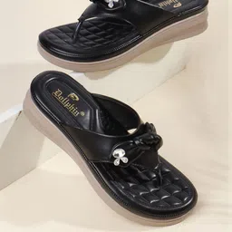 Dollphin Women Black Open Toe Flats-picture-23