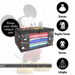 Kuber Industries Black Set of 4 Regular Drawer Organiser Organisers image 4