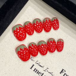 StyleCast x Revolte Set Of 10 Nail Extension - Red-3