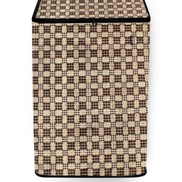 The Furnishing Tree Washing Machine Cover Checkered Pattern Brown Compatible for Whirlpool 7.5 Kg F-image-35