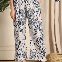 TAG 7 Pack Of 2 Printed Cotton Mid-Rise Lounge Pants-image-61