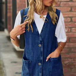 StyleCast Women Denim Jacket with Patchwork-image-20
